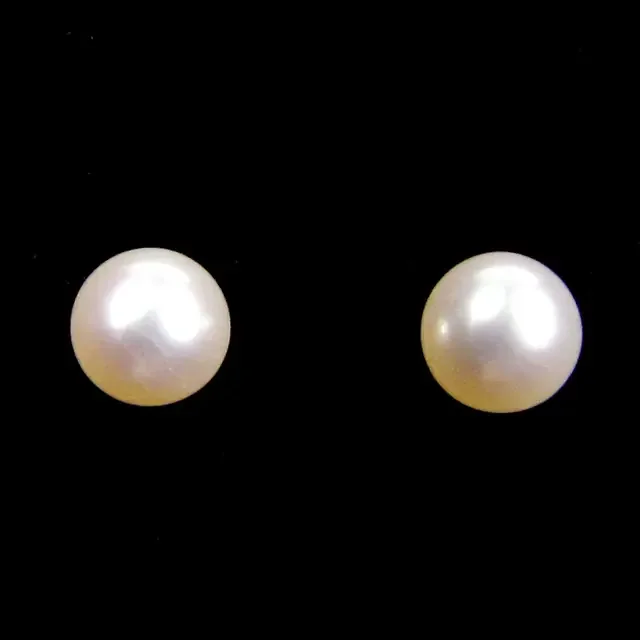 DYNASTY 14 K GOLD 4 MM PEARL EARRING STUD JAO 11