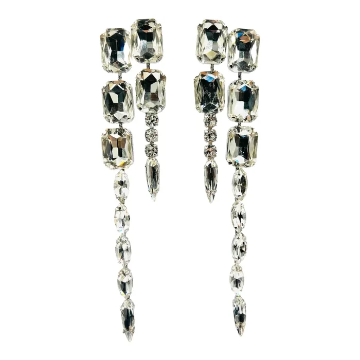 EARRINGS DIANA SILVER