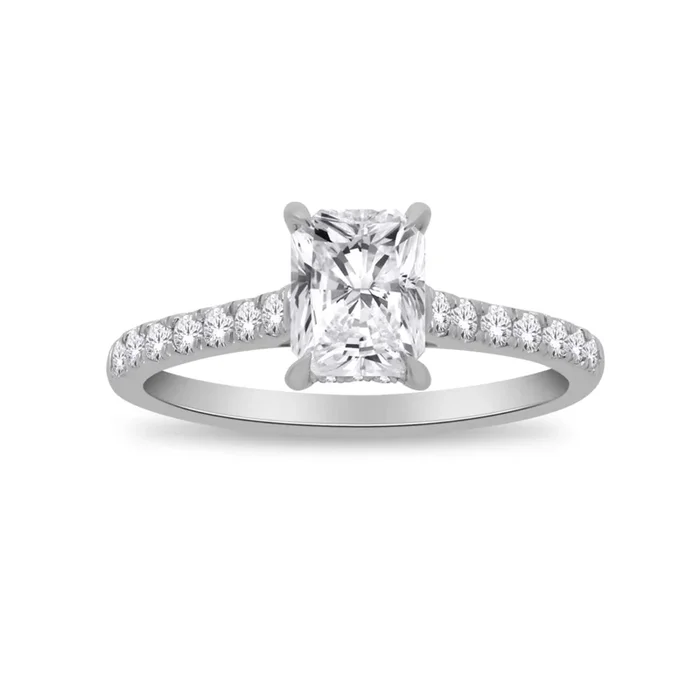 EcoLove 1-1/4 CTW Lab Grown Diamond Engagement Ring in 10KT White Gold