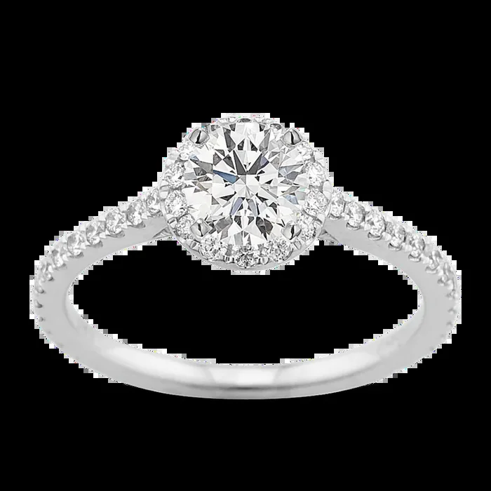 Ella Halo Engagement Ring for 0.50 ct Round