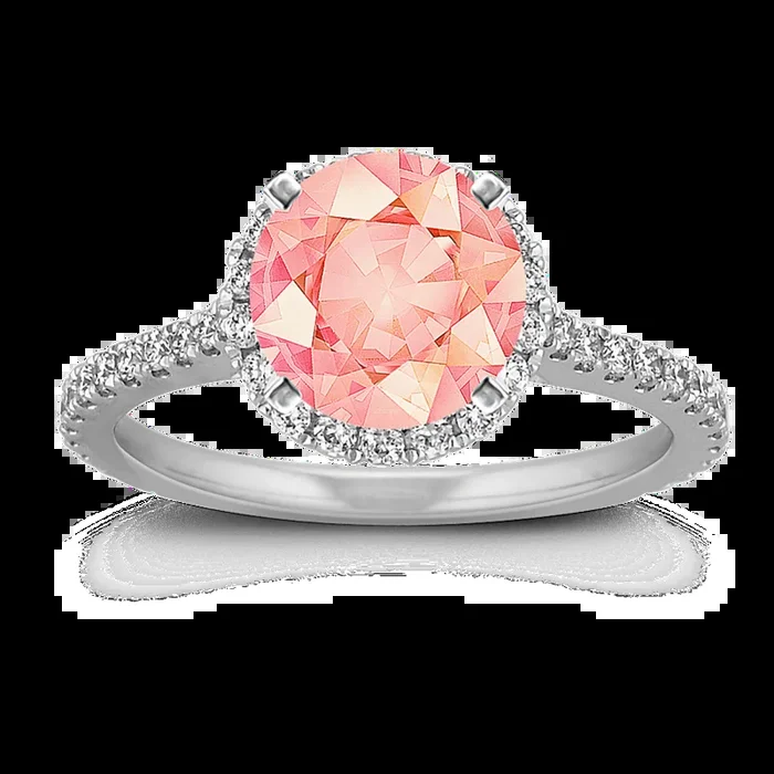 Ella Halo Engagement Ring for 1.50 ct Round