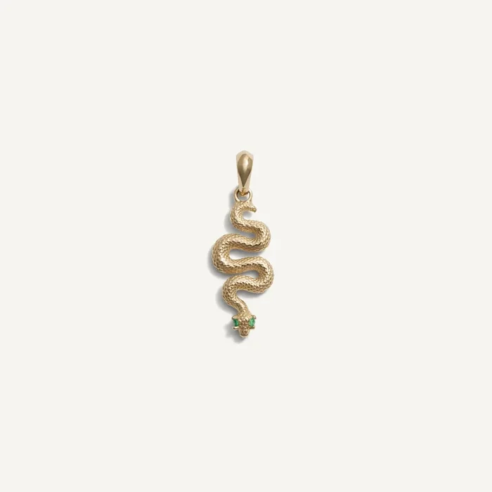 Emerald Eye Snake Amulet