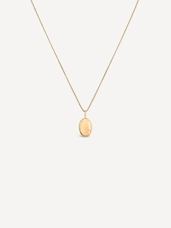 Esme Oval Pendant | 14k Vermeil
