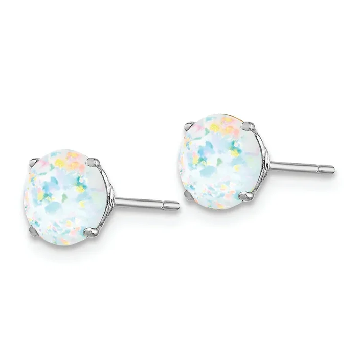 Ethereal Opal 6mm Stud Earrings