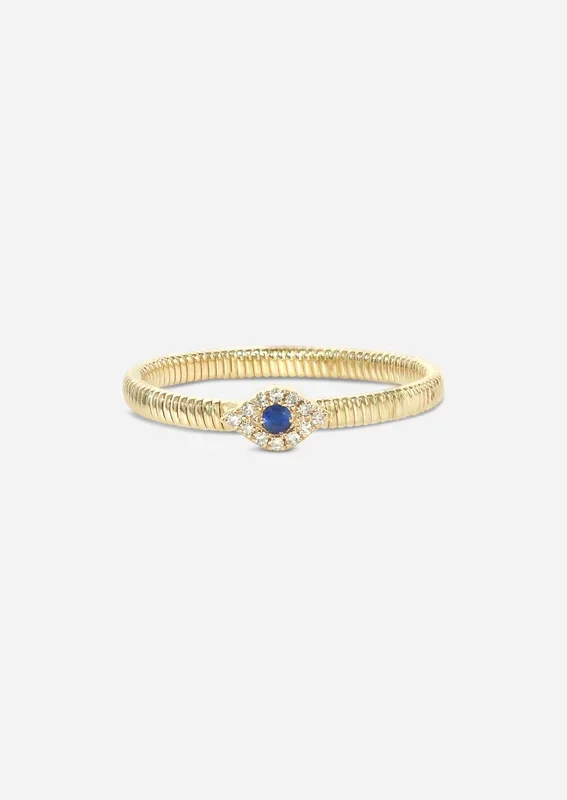 Evil Eye Omega Ring