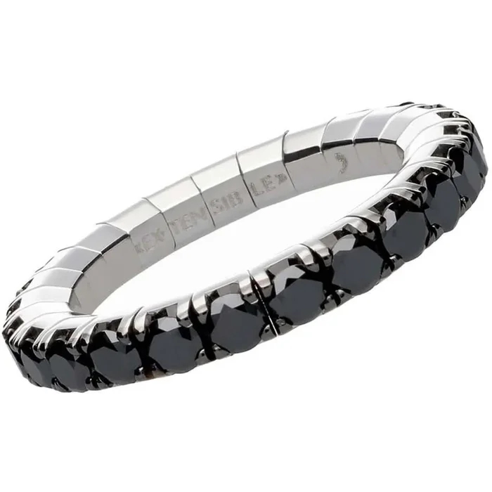 Extensible – 1.91 Carat Black Diamond Ring – 18K White Gold