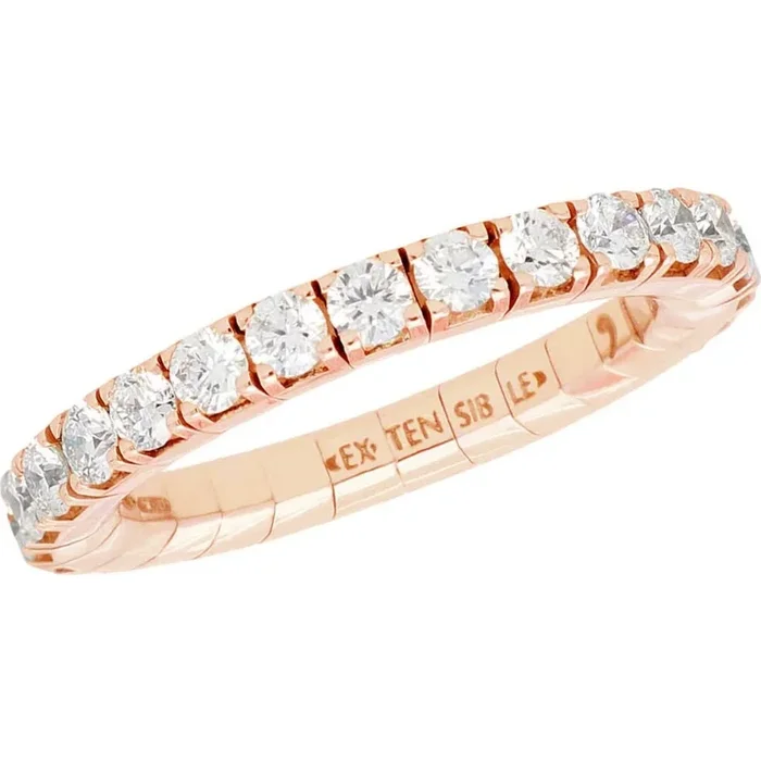 Extensible – 3.77 Carat White Diamond Ring – 18K Rose Gold