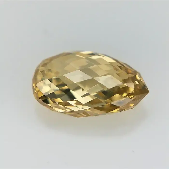 Extremely rare Cut Diamond , Briolette Diamond , Golden Diamond 0.37CTS