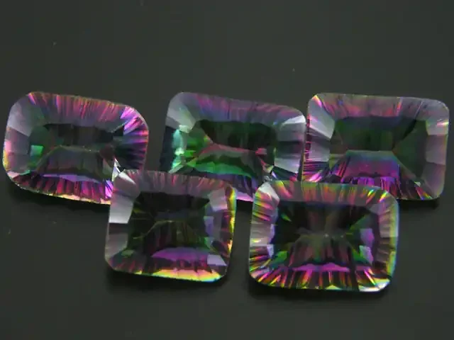 F/S PARCEL 5 PC MYSTIC QUARTZ VVS FACETED 30 CTS GTT 461