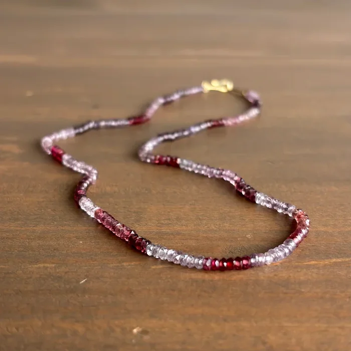 Faceted Spinel Beaded Necklace