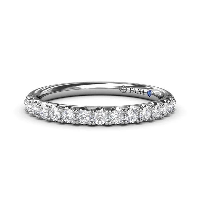 Fana – Diamond Wedding Band – W4080 – Available in 14K & 18K Gold (White, Yellow or Rose) and Platinum