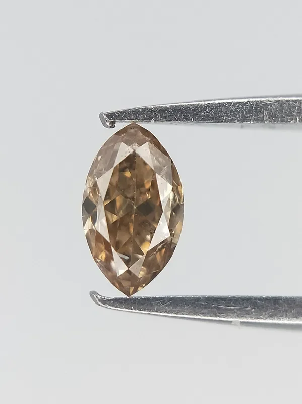 FancY Shape Diamond Marquise Brilliant cut Brown Diamonds 0.11 CTS