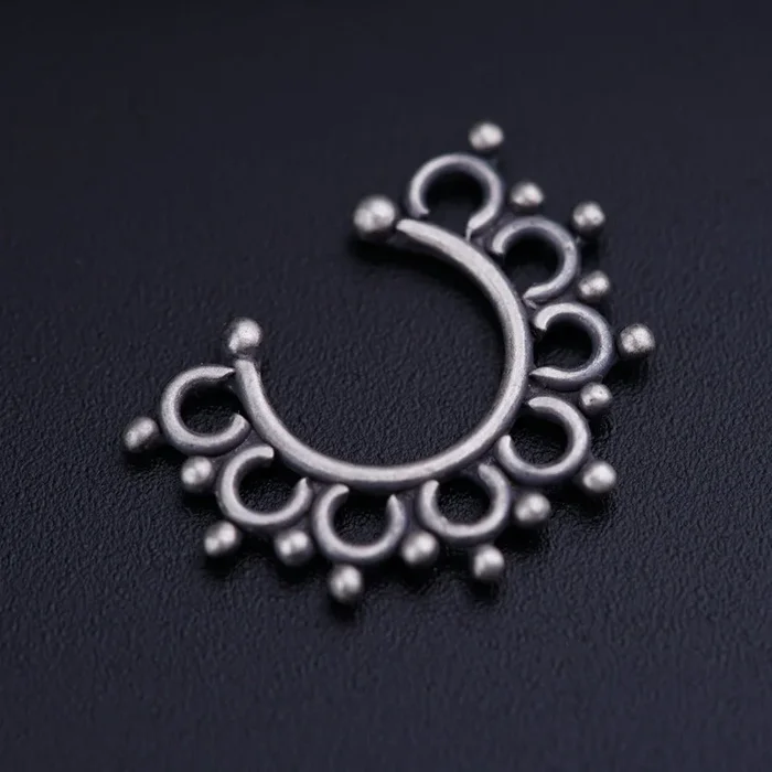 Filigree Nose-ring/Septum Ring ( Clip On )