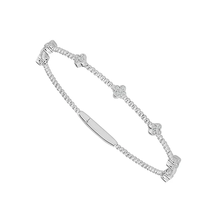 Flexie Lucky Clover Diamond Bracelet
