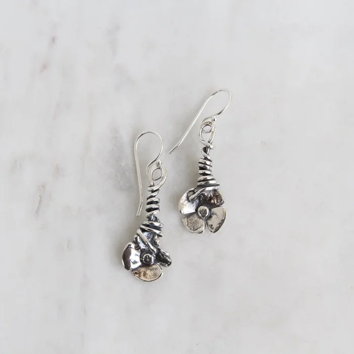 Flower on Vine Earrings