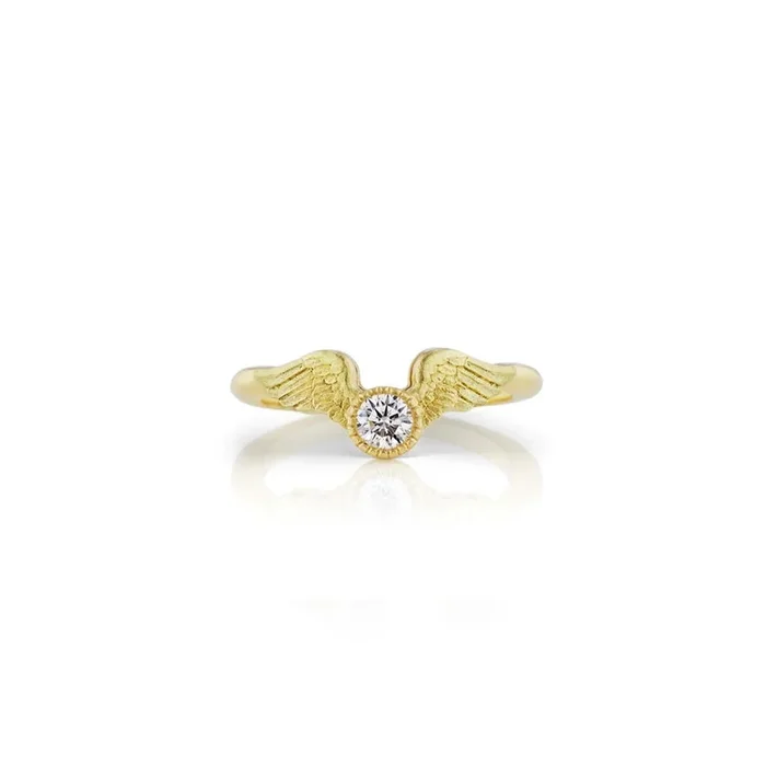 Flying Diamond Engagement Ring