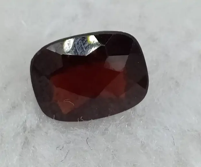 FREE SHIPPING 10x8mm Natural Garnet Checkered Gemstone UnTreated VAF74