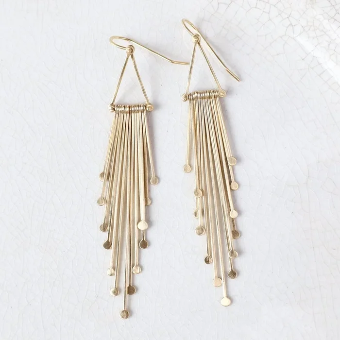 Fringe Chandelier Earrings