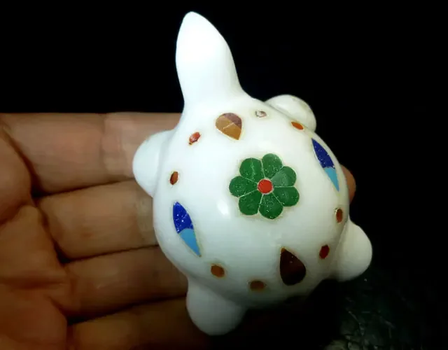 GEMSTONE INLAID WHITE MARBLE 496.40 CTS RT1683