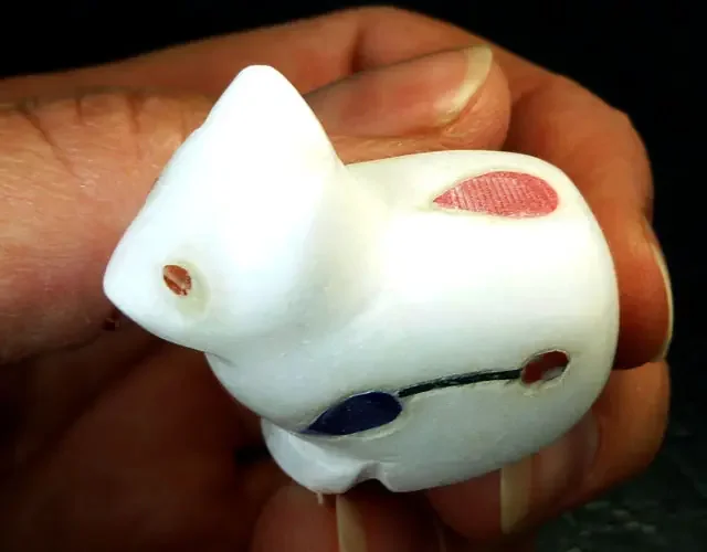GEMSTONE INLAID WHITE MARBLE 95.65 CTS RT1706