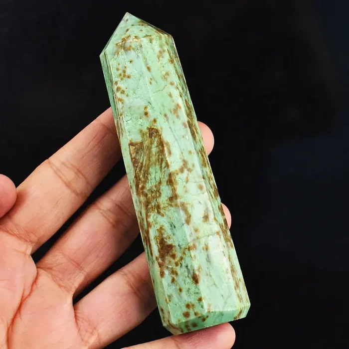 Genuine 751.00 Cts Chalcedony Healing Point 3-J327