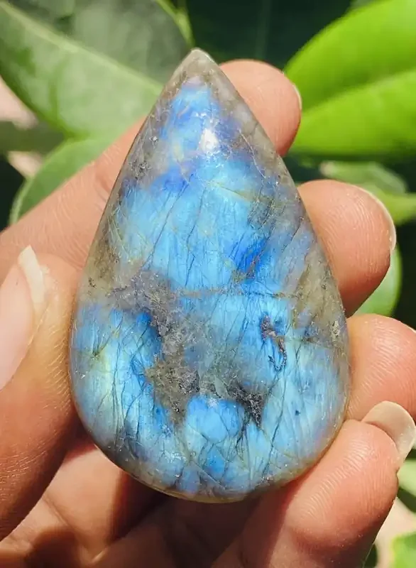 Genuine 85.00 Cts Blue Flash Labradorite Gem 30-M859