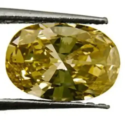 GIA Certified South Africa Fancy Color Diamond, 0.86 Carats, Oval