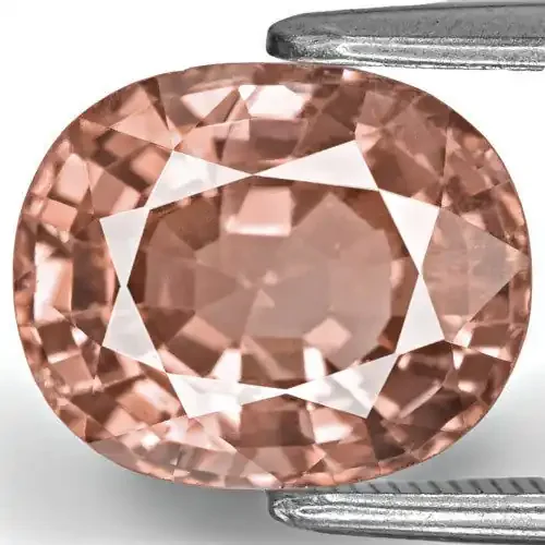 GII Certified Burma Spinel, 3.87 Carats, Peachy Pink Oval