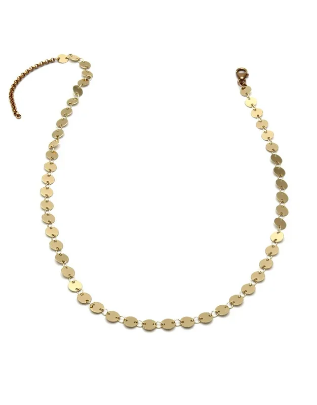 Gold Poppy Necklace