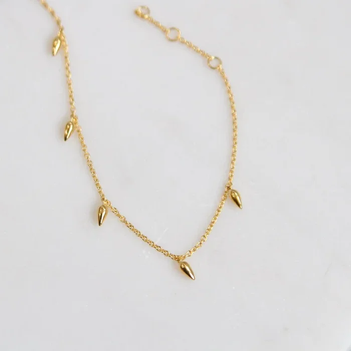 Gold Vermeil Hanging Pod Bracelet