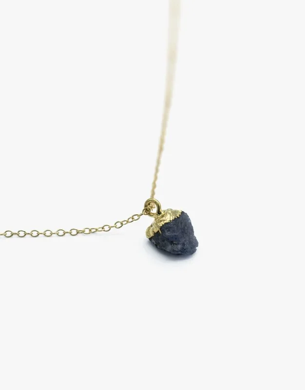Golden Raw Gemstone Necklace