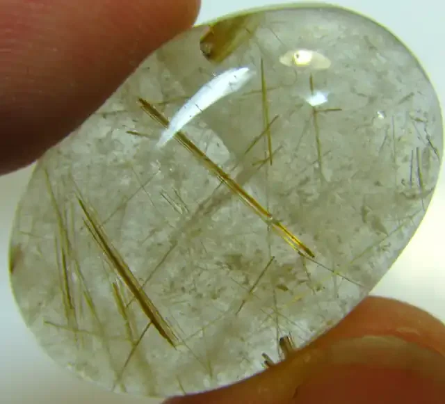 GOLDEN RUTILATED QUARTZ CABOCHON STONE 43.05 CTS