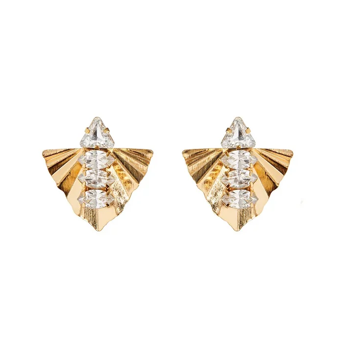 GRASSE Deco Triangle Earring