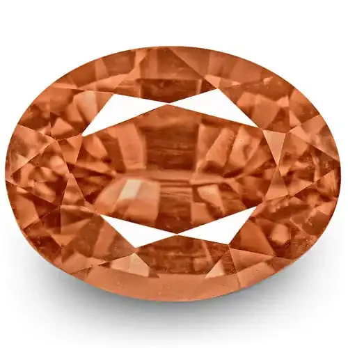 GRS Certified Madagascar Padparadscha Sapphire, 0.49 Carats, Oval