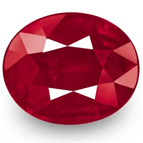 GRS Certified Mozambique Ruby, 3.50 Carats, Velvety Pinkish Red Oval