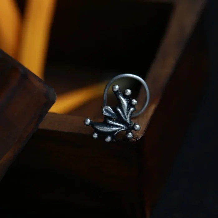 Gulmohar Nose pin (Pierced)