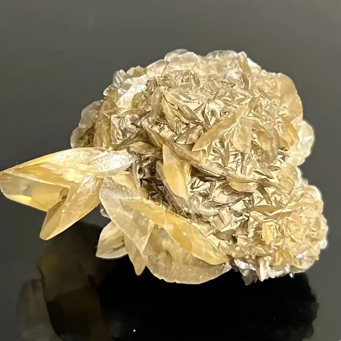Gypsum Var. Selenite, Fluorescent and Phosphorescent. Red River Floodway, Winnipeg, Manitoba, Canada