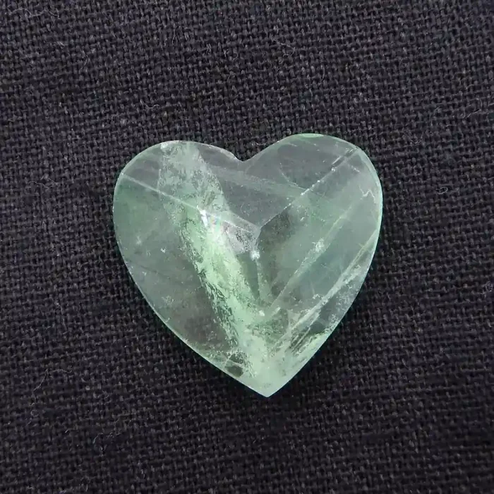 H403 Fluorite Faceted Cabochon,Heart Shape Fluorite Fashion Jewelry Making
