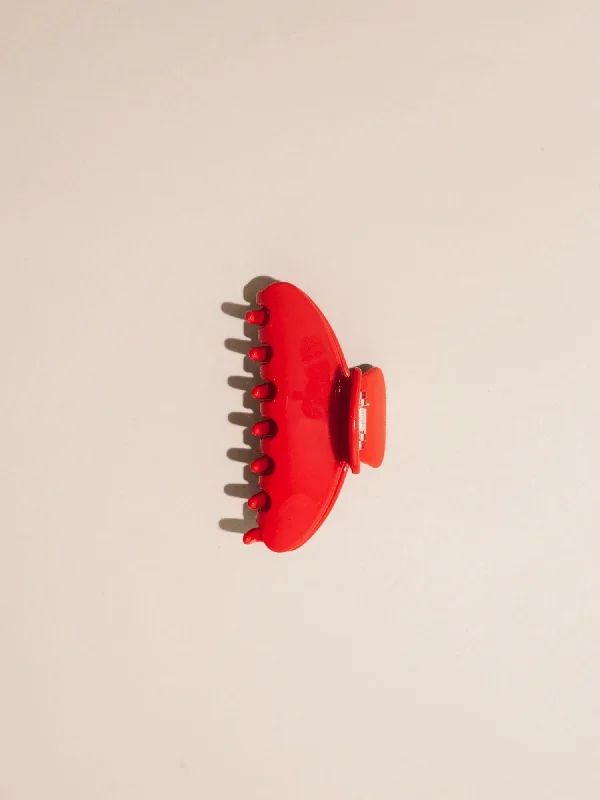 Hair Claw Clip | Cherry | 4″ Medium | Red