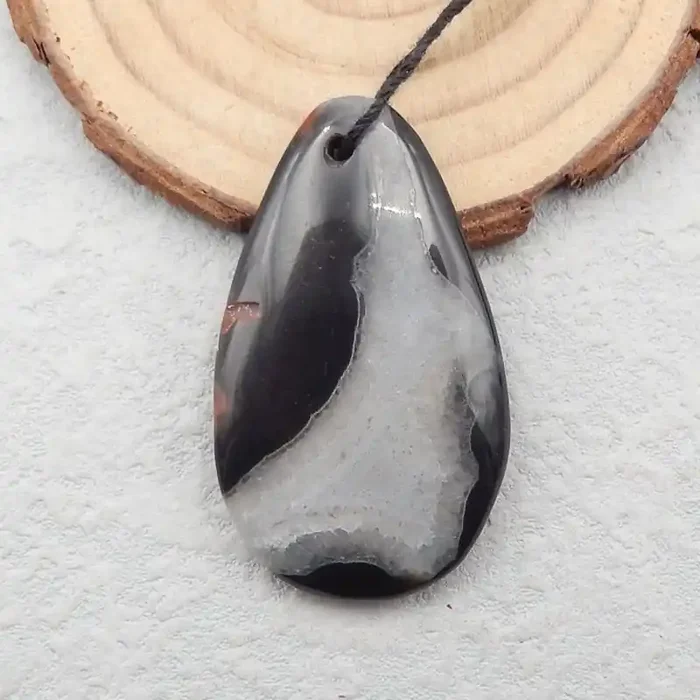 Hand Made Natural Agate Pendant ,Oval Pendant ,Summer Stone C723