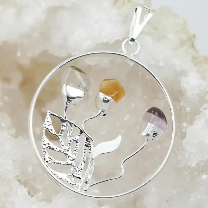 Happines Garden ,Amethyst.Citrine ,crystal BR145