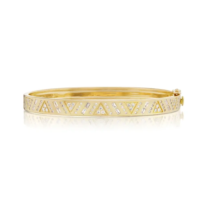 Harwell Godfrey 18k 5mm Diamond Stardust Bangle