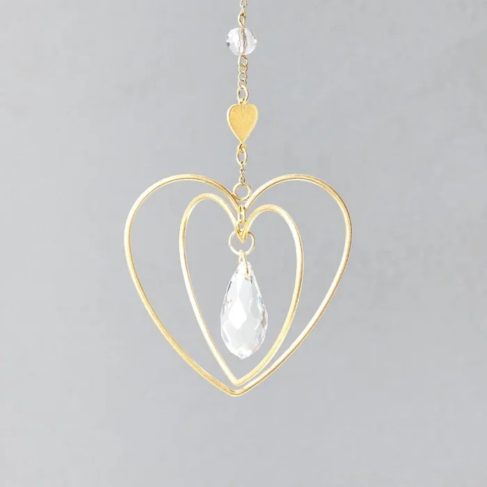 Heart & Love Crystal Mini Suncatcher