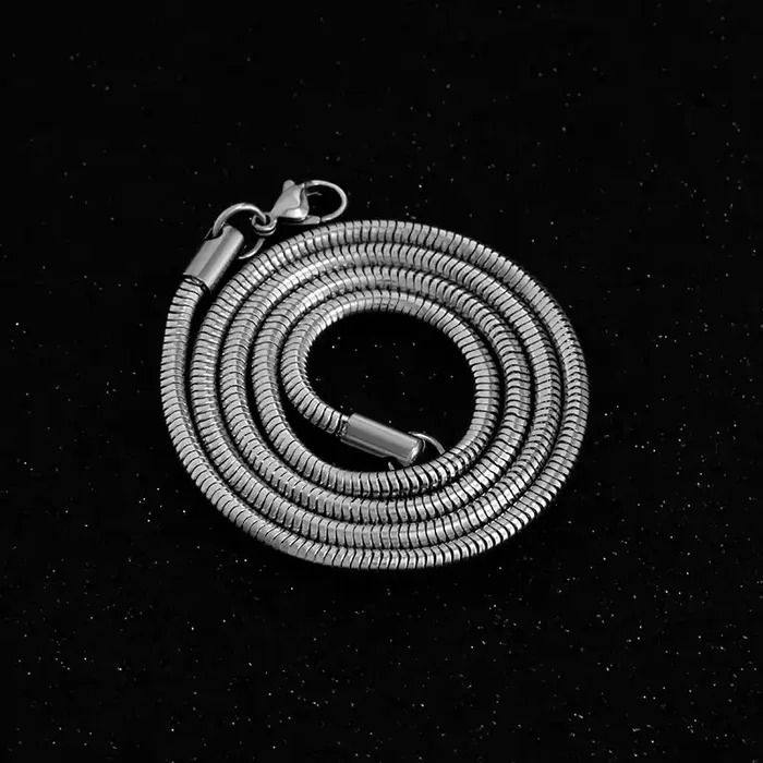 Helloice 3mm Round Snake Chain