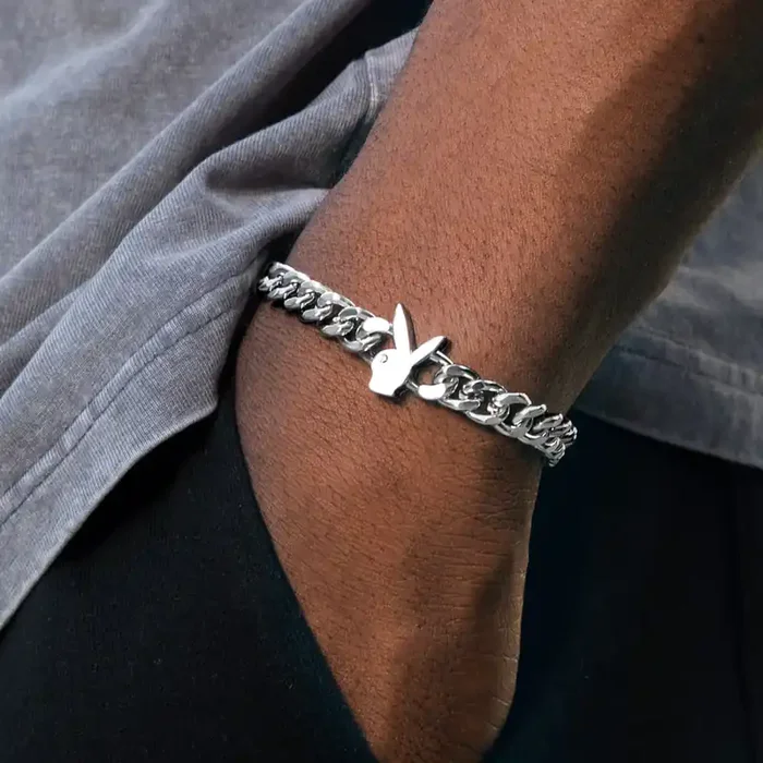 Helloice 8mm Bunny Heads Cuban Bracelet