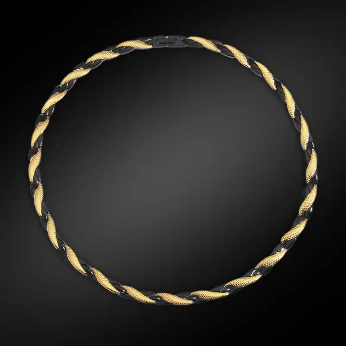 Helloice 8mm Two-Tone Rope Chain
