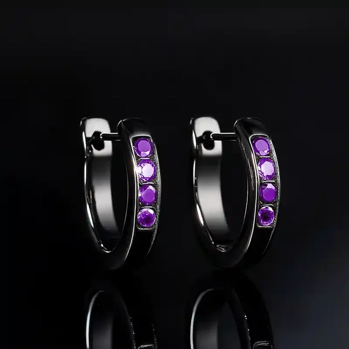 Helloice Classic Multicolor Hoop Earrings