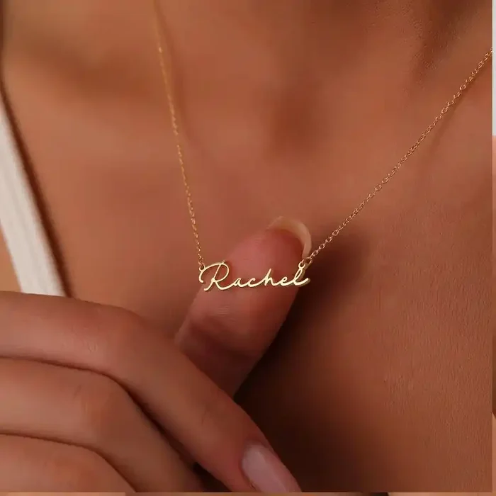 Helloice Custom Font Name Necklace
