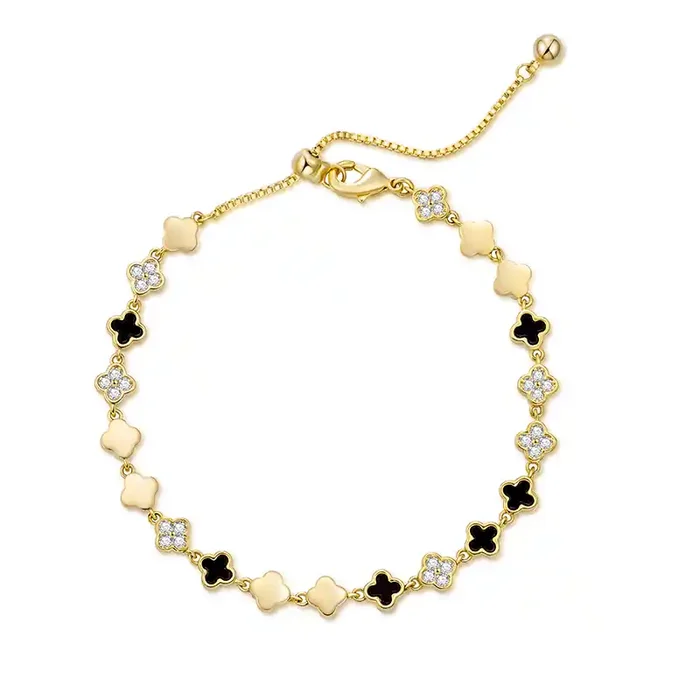 Helloice Elegant Four Leaf Clover Bracelet