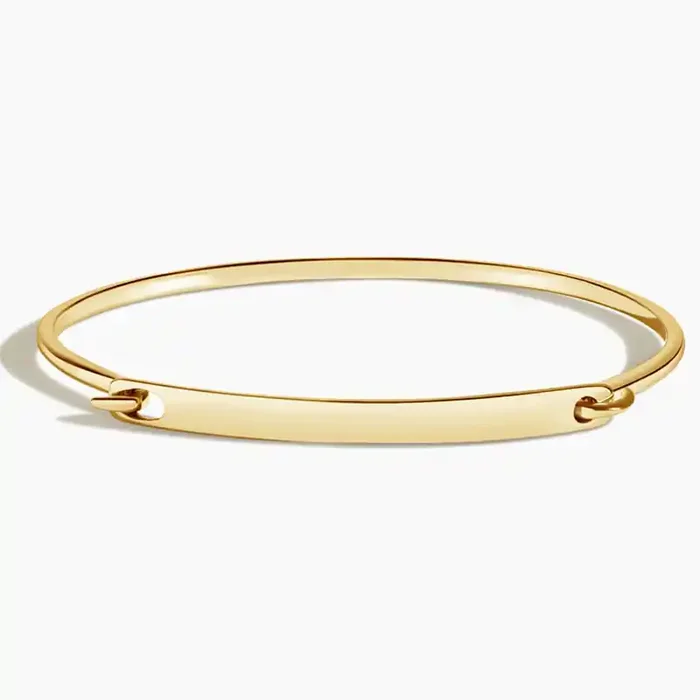 Helloice Engraved Bangle Bracelet